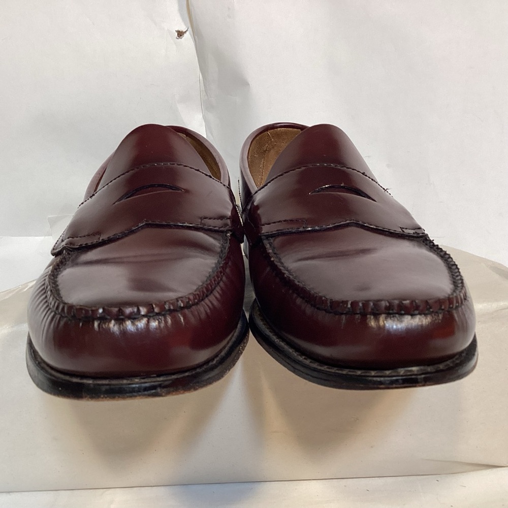 Men’s Burgundy Leather G H Bass Weejuns Size 10 - Picture 6 of 11